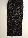Bianca BLACK Allover Sequins on Mesh Fabric by the Yard - 10104