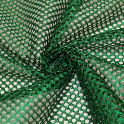 Mallory HUNTER GREEN Polyester King Mesh Knit Fabric by the Yard - 10111