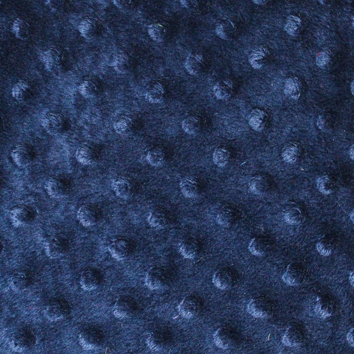 Alison NAVY BLUE Embossed Dimple Dots Soft Velvety Faux Fur Fabric by the Yard - 10090