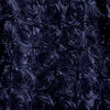 Paige NAVY BLUE 3D Floral Polyester Satin Rosette Fabric by the Yard - 10028