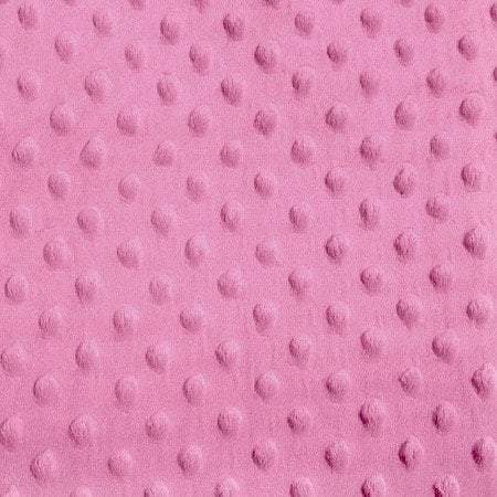 Alison PINK Embossed Dimple Dots Soft Velvety Faux Fur Fabric by the Yard - 10090