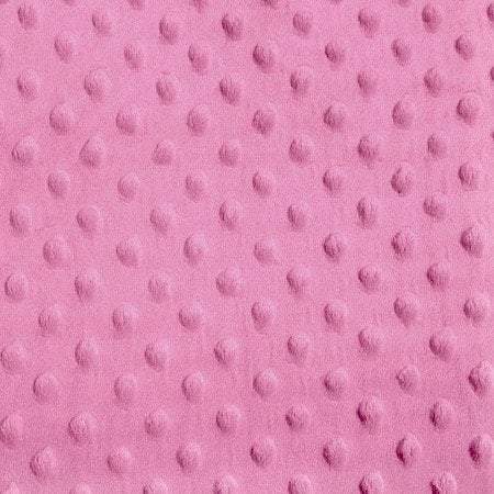 Alison PINK Embossed Dimple Dots Soft Velvety Faux Fur Fabric by the Yard - 10090
