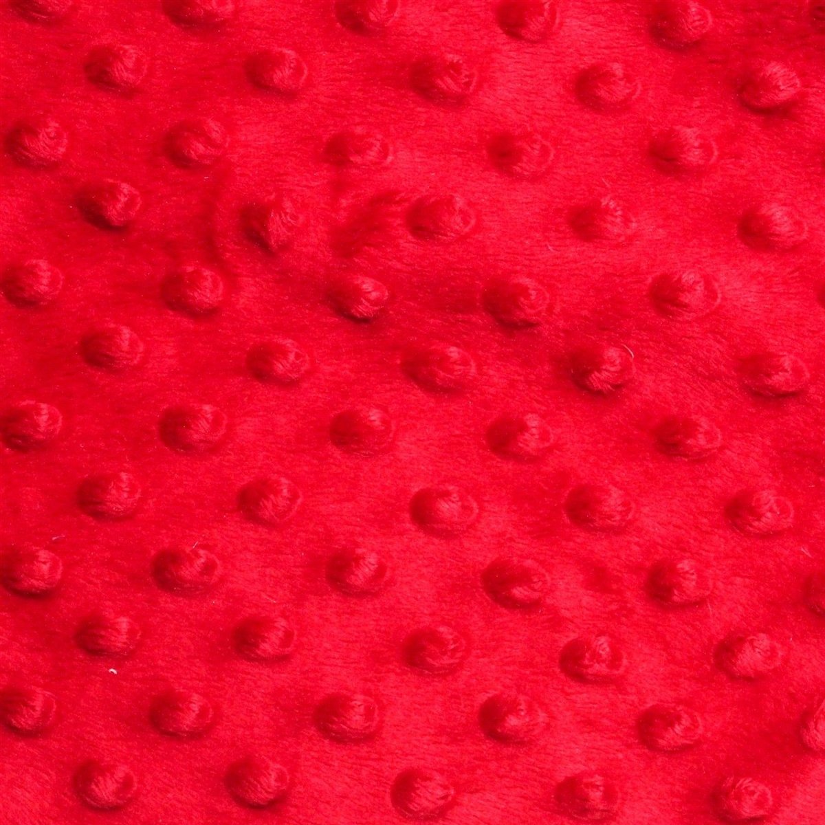 Alison RED Embossed Dimple Dots Soft Velvety Faux Fur Fabric by the Yard - 10090