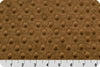 Alison CARAMEL Embossed Dimple Dots Soft Velvety Faux Fur Fabric by the Yard - 10090