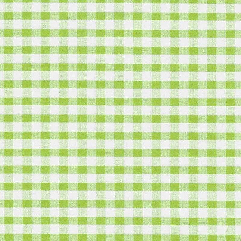 Carly APPLE GREEN Mini Checkered Gingham Poly Cotton Fabric by the Yard - 10114