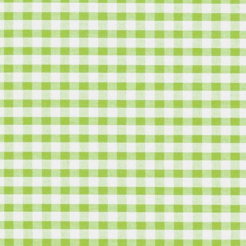 Carly APPLE GREEN Mini Checkered Gingham Poly Cotton Fabric by the Yard - 10114