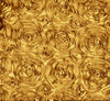 Paige DARK GOLD 3D Floral Polyester Satin Rosette Fabric by the Yard - 10028