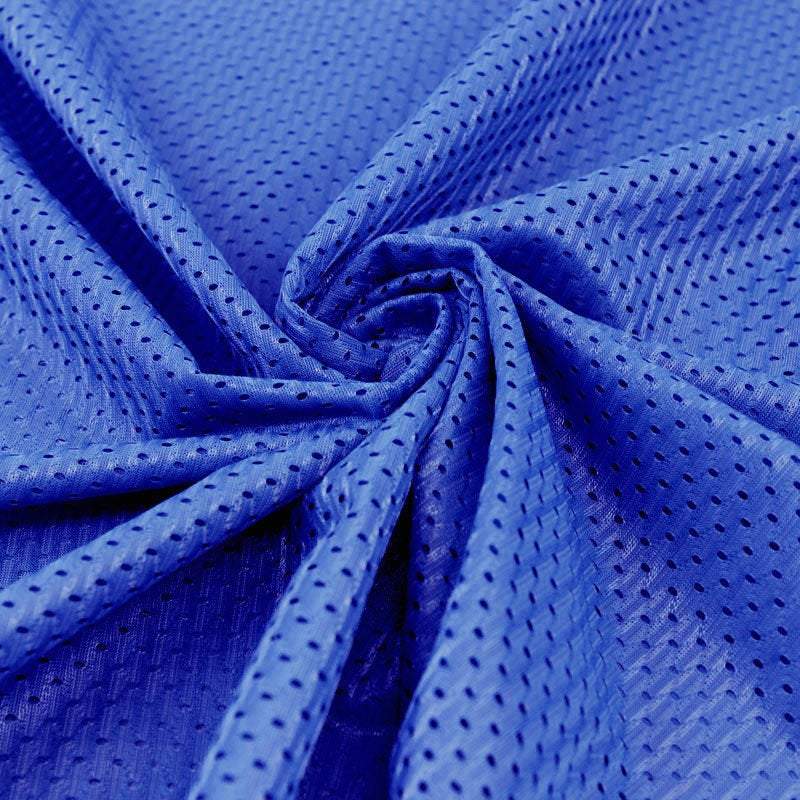 Sawyer ROYAL BLUE Polyester Football Sports Mesh Knit Fabric by the Yard - 10047