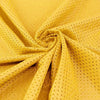 Sawyer YELLOW GOLD Polyester Football Sports Mesh Knit Fabric by the Yard - 10047