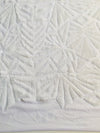 Gia WHITE Geometric Sequins on Mesh Lace Fabric by the Yard - 10101