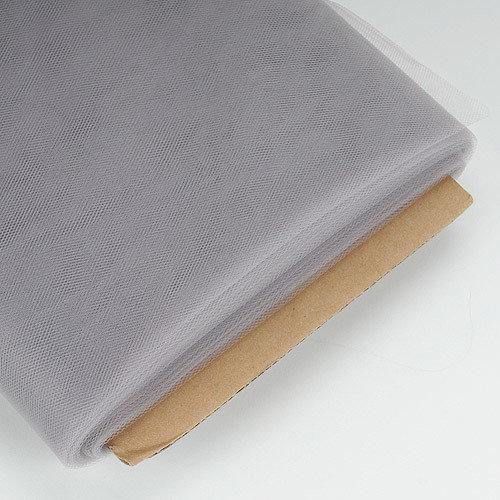 Juliana SILVER GREY 40 Yards of 54'' Polyester Tulle Fabric by Bolt - 10011