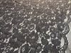 Summer CHARCOAL GREY Floral Pattern Double Dyed Flat Lace on Mesh Fabric by the Yard - Style 10069