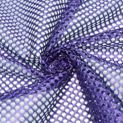 Mallory PURPLE Polyester King Mesh Knit Fabric by the Yard - 10111