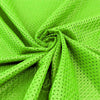 Sawyer NEON GREEN Polyester Football Sports Mesh Knit Fabric by the Yard - 10047