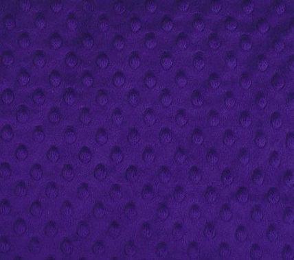 Alison PURPLE Embossed Dimple Dots Soft Velvety Faux Fur Fabric by the Yard - 10090