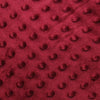 Alison BURGUNDY Embossed Dimple Dots Soft Velvety Faux Fur Fabric by the Yard - 10090