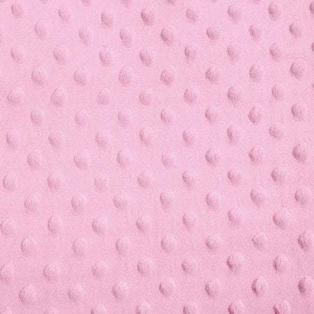 Alison LIGHT PINK Embossed Dimple Dots Soft Velvety Faux Fur Fabric by the Yard - 10090