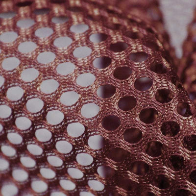 Mallory MAROON Polyester King Mesh Knit Fabric by the Yard - 10111
