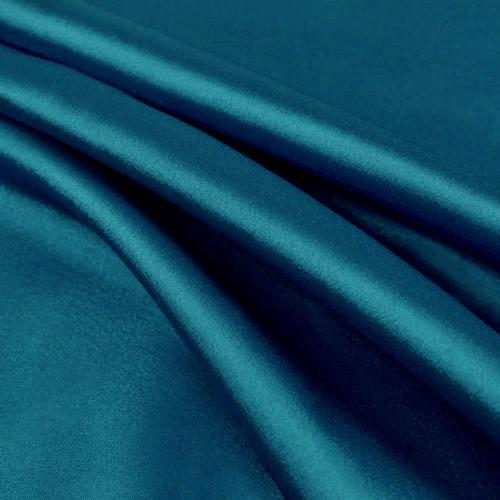 Payton DARK TEAL Faux Silk Charmeuse Satin Fabric by the Yard - 10017