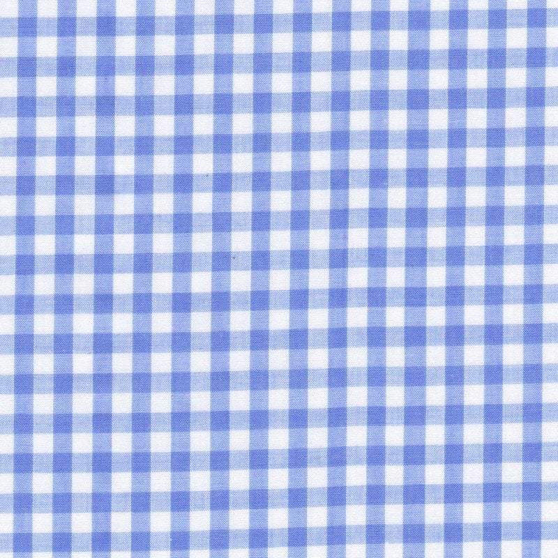 Carly LIGHT BLUE Mini Checkered Gingham Poly Cotton Fabric by the Yard - 10114