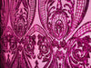 Alaina HOT PINK Curlicue Sequins on Mesh Lace Fabric by the Yard - 10018