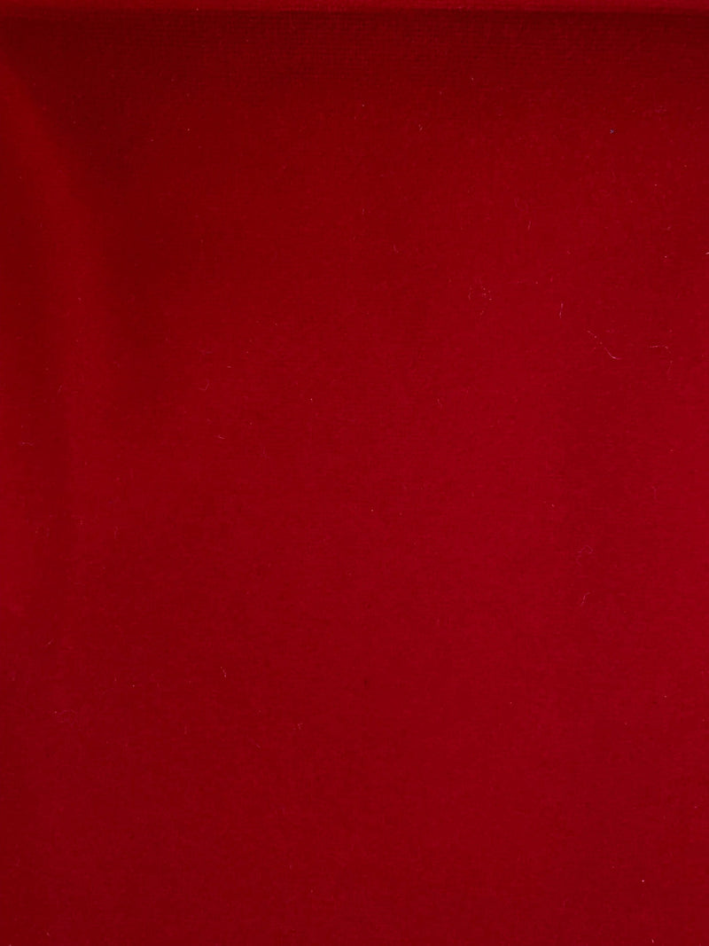 Camryn RED Polyester Non-Stretch Velvet Fabric by the Yard for Upholstery, Book Cover, Headboard, Lining, Costumes, Crafts - 10126