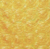 Paige YELLOW 3D Floral Polyester Satin Rosette Fabric by the Yard - 10028