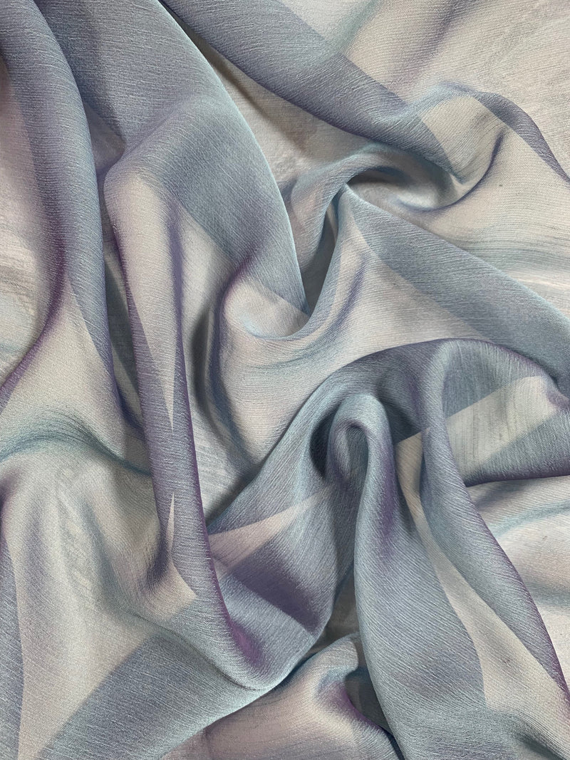 Jolene BLUE PURPLE Polyester Two-Tone Chiffon Fabric by the Yard - 10135