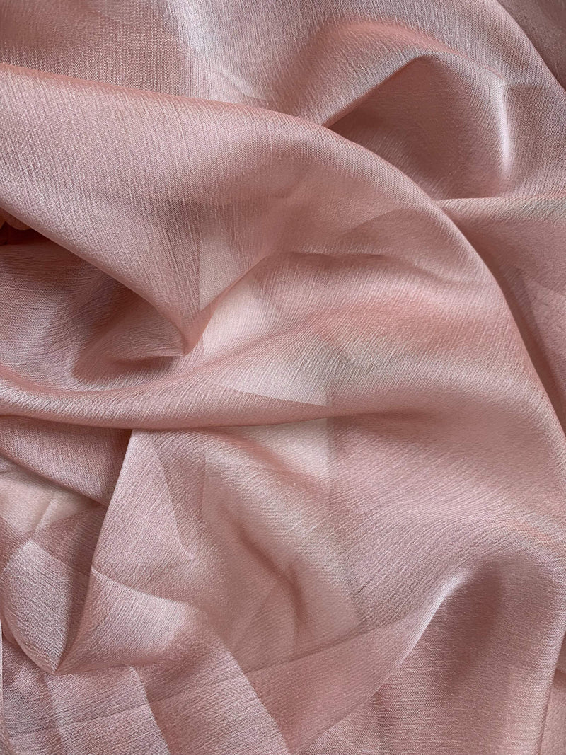 Jolene DARK DUSTY ROSE Polyester Two-Tone Chiffon Fabric by the Yard - 10135