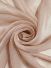 Jolene DUSTY PEACH Polyester Two-Tone Chiffon Fabric by the Yard - 10135