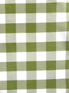 Camille APPLE GREEN 1" Big Checkered Gingham Pattern Poly Poplin Fabric by the Yard - 10049
