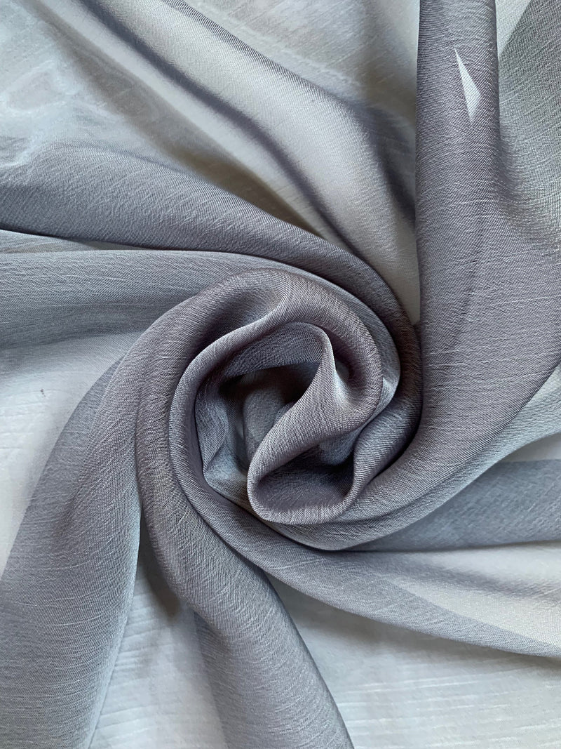 Jolene GREY Polyester Two-Tone Chiffon Fabric by the Yard - 10135