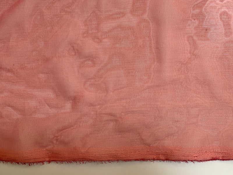 Jolene CORAL Polyester Two-Tone Chiffon Fabric by the Yard - 10135